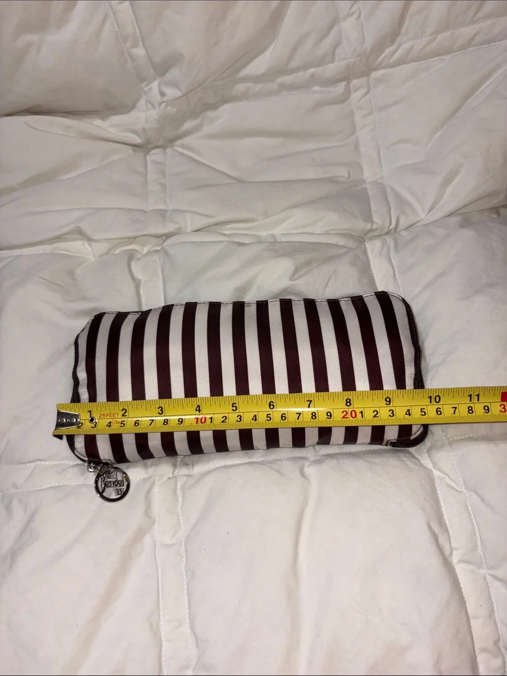 Iconic Henri Bendel Striped nylon Backpack